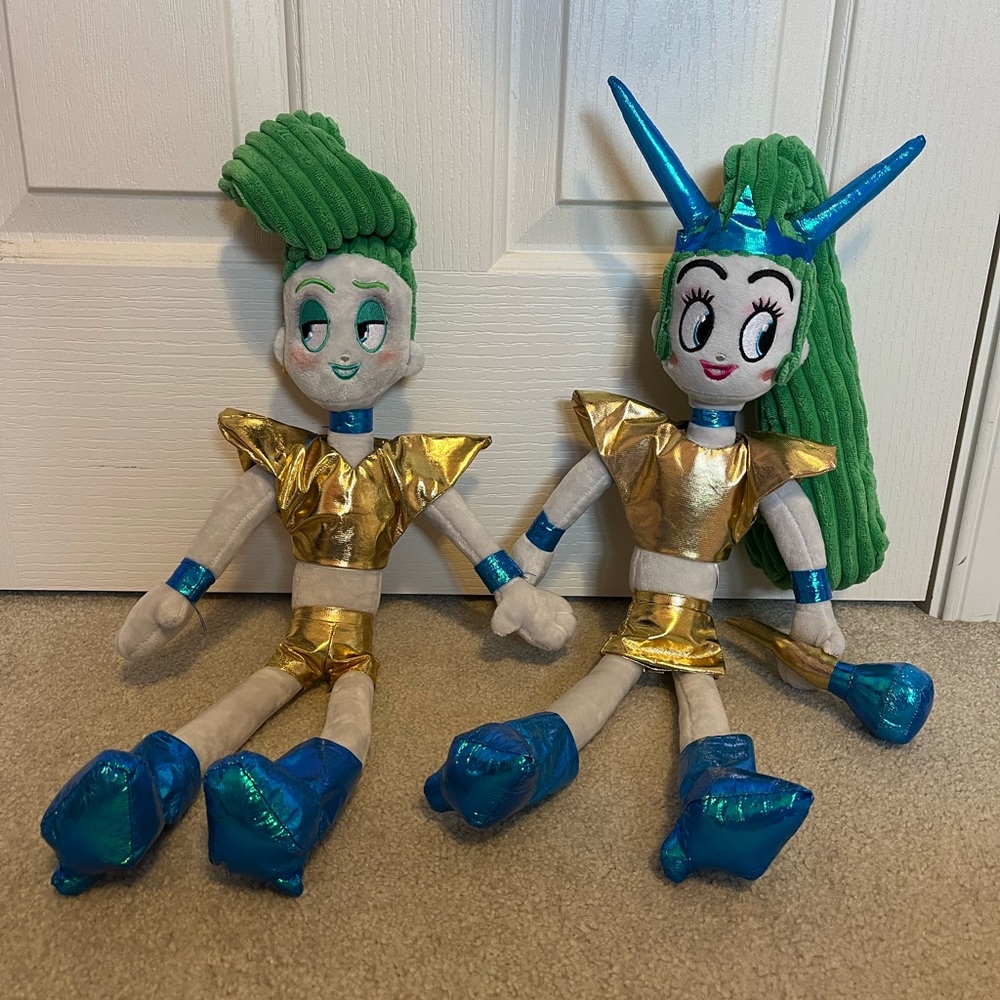 Velvet and Veneer Trolls Band Together Plushies